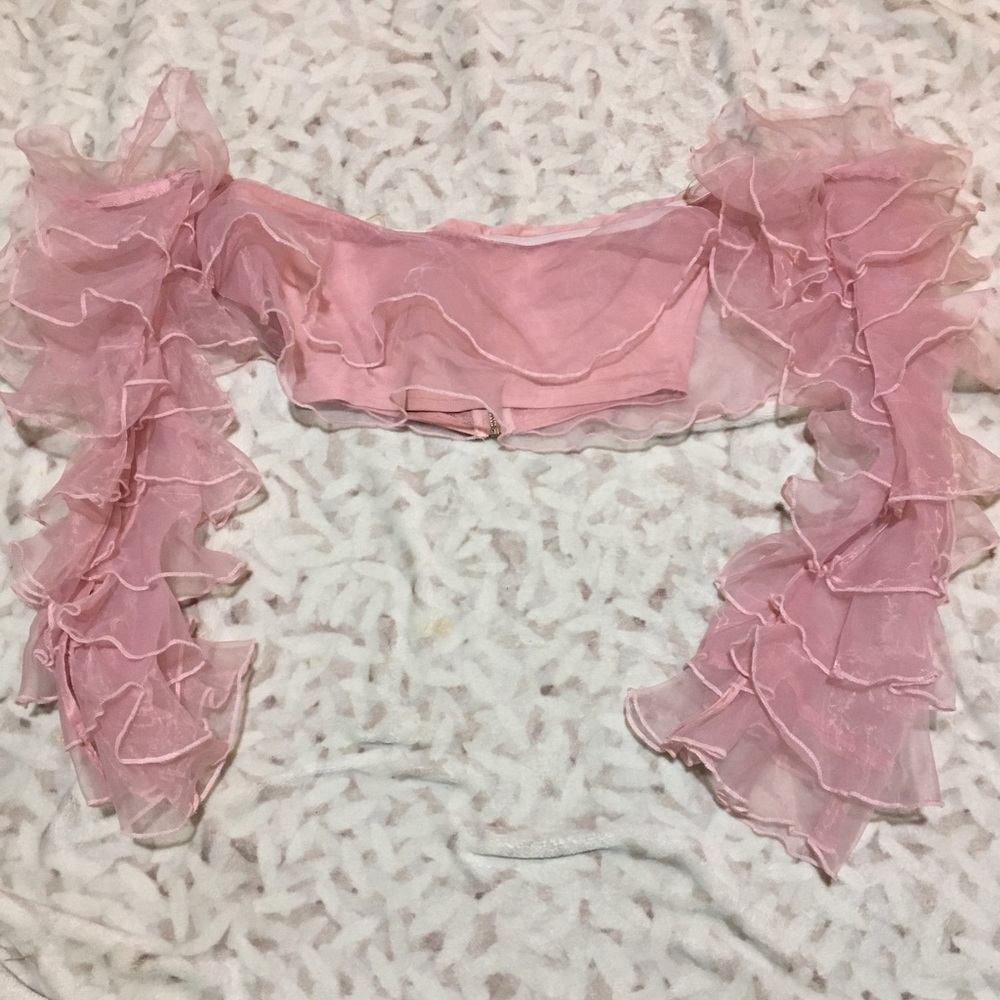 Ruffled crop top